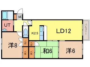 フロンティア高崎【2階】の間取り