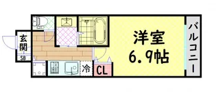 ファーストレジデンス大阪ベイサイド【4階】の間取り