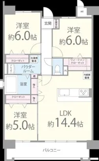 ネクスト吉塚【4階】の間取り