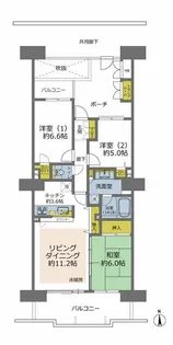 オラリオン サイト 4番舘【12階】の間取り