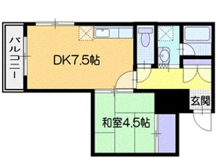 エムズフラッツ【2階】の間取り