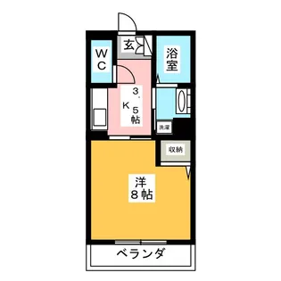 レトア天竜【1階】の間取り
