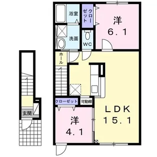 ウインドブレイク【2階】の間取り