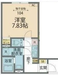 カインドネス狭山ヶ丘North【3階】の間取り