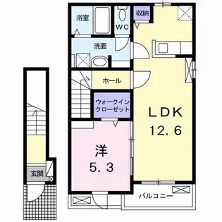 ルミエール古庄I【2階】の間取り