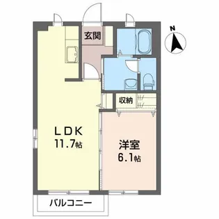 シャーメゾン桜屋敷【1階】の間取り