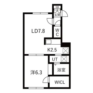 couronne d or(クロンドール)【2階】の間取り