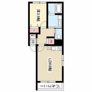 FlorestaHonjin【3階】の間取り