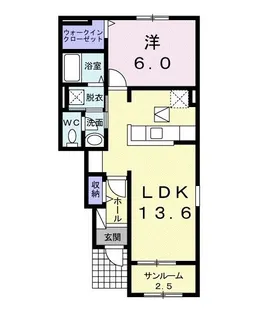 ビッグ・ツリー IIB【1階】の間取り