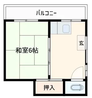 大内荘【2階】の間取り