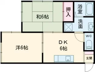 ドミール中津【1階】の間取り
