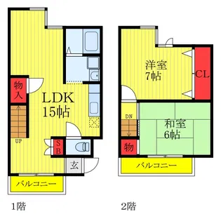 パール仲町マンション【3階】の間取り