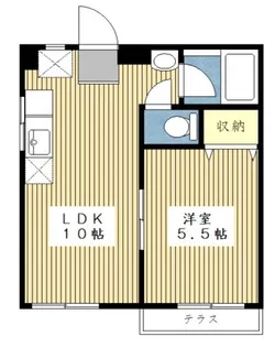 ハイツミヤモト【1階】の間取り