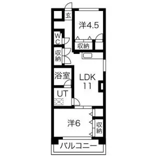 パークビュースーデン【4階】の間取り