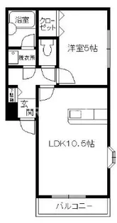 シェ・ラ・ポレール【2階】の間取り