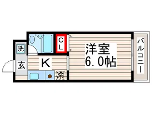 サンライズ江戸川【2階】の間取り