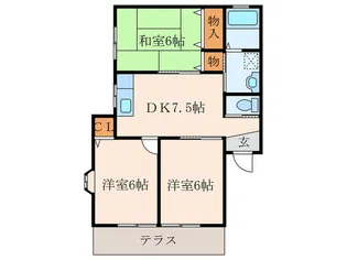 オークヴィレッジ【1階】の間取り