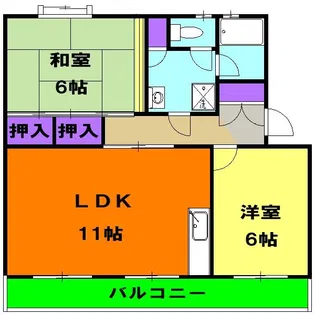 コーポ宮の前【3階】の間取り