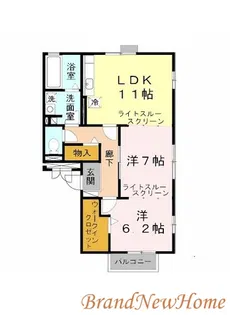 パルクソレイユ I【2階】の間取り