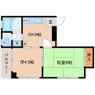 コーポイシイ【3階】の間取り