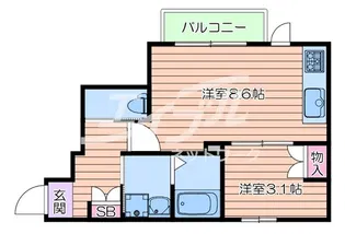 Fontana【3階】の間取り