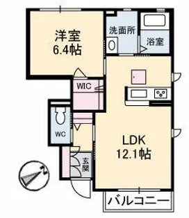 ルミエール潮音【1階】の間取り