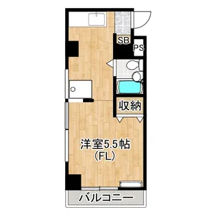 シャルム新城【3階】の間取り