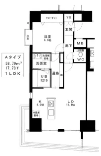 ゴサロレジデンス【4階】の間取り