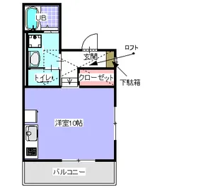 フィーネス弐番館【1階】の間取り