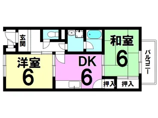 サンサープラスIII【1階】の間取り