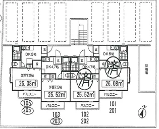 パレーシャル上座【2階】の間取り