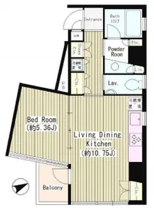 東京都文京区湯島1【マンション】の間取り