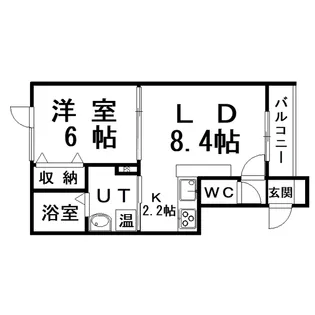 AQUA GARDEN(アクアガーデン)【2階】の間取り