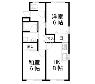 ブランネイジュ【1階】の間取り