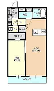 シャーメゾン和(2のお部屋)【3階】の間取り