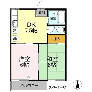 香川県さぬき市志度【アパート】の間取り