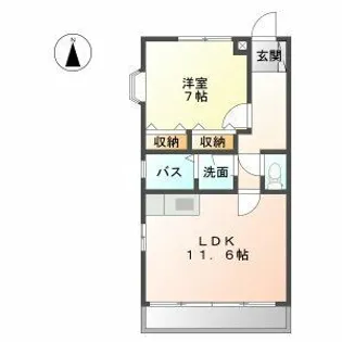 ミクラーシュG【1階】の間取り