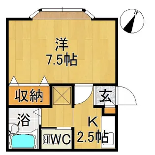 プロミネント弘前【1階】の間取り