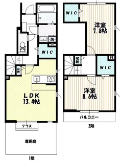 エイジュテラスの間取り