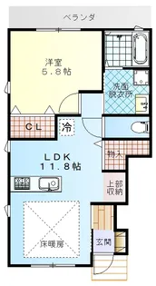 Amazing今村 A棟【1階】の間取り