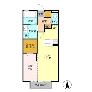 コルマール【1階】の間取り