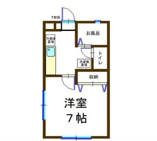 ロイヤルハイツIV【1階】の間取り