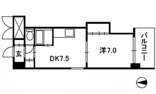 ミッションデルタ【5階】の間取り