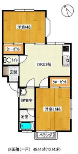 サンパーセル【2階】の間取り