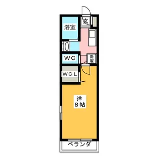 PALASE HAYASI【2階】の間取り