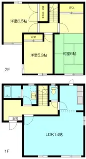神奈川県鎌倉市腰越【一戸建】の間取り