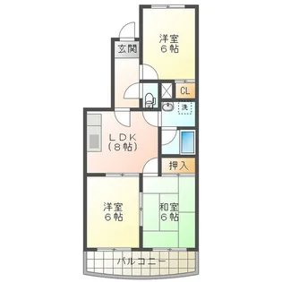 メゾンドジュール【2階】の間取り