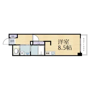 兵庫県神戸市兵庫区浜崎通【マンション】の間取り