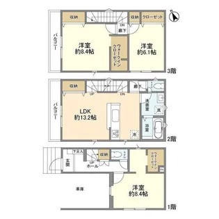 埼玉県川口市芝塚原2【一戸建】の間取り