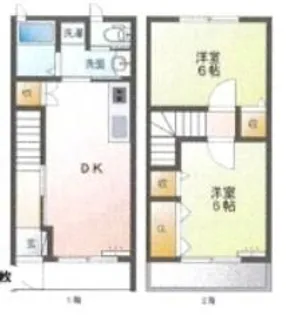山形県南陽市若狭郷屋【一戸建】の間取り